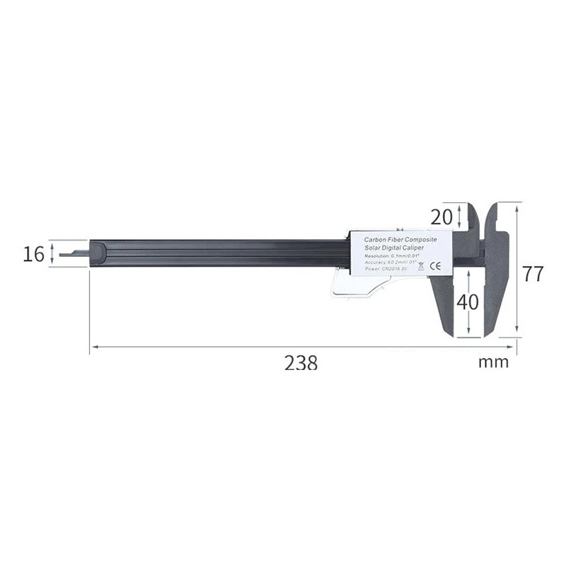 

Solar Digital Display Vernier Caliperdigital Calipers Electronic Digital Vernier Caliper Metal Micrometer Measuring Tool CALIPER