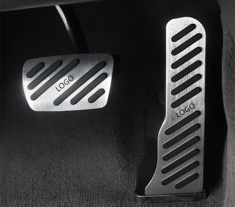 Безопасная противоскользящая металлическая педаль тормоза акселератора для