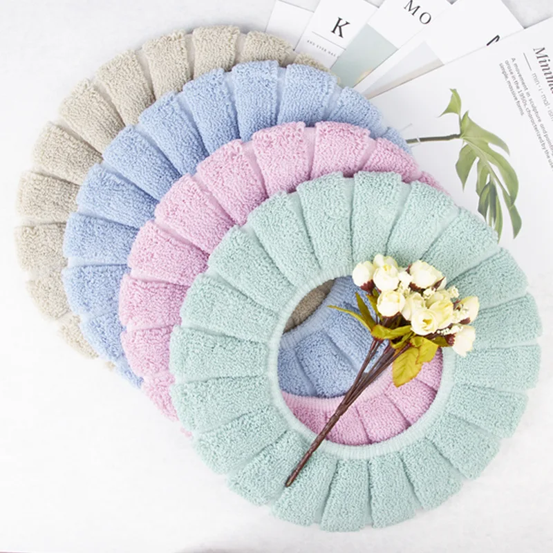 

Bathroom Toilet Seat Closestool Washable Soft Warmer Mat Pad Cushion oilet seat bidet