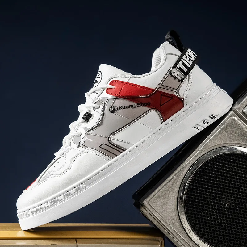 

Men's Casual Sports Shoes Fashion Flat Shoes Breathable and Lightweight New Men's Flat-bottom Lace-up Casual Fashion Men's Shoe