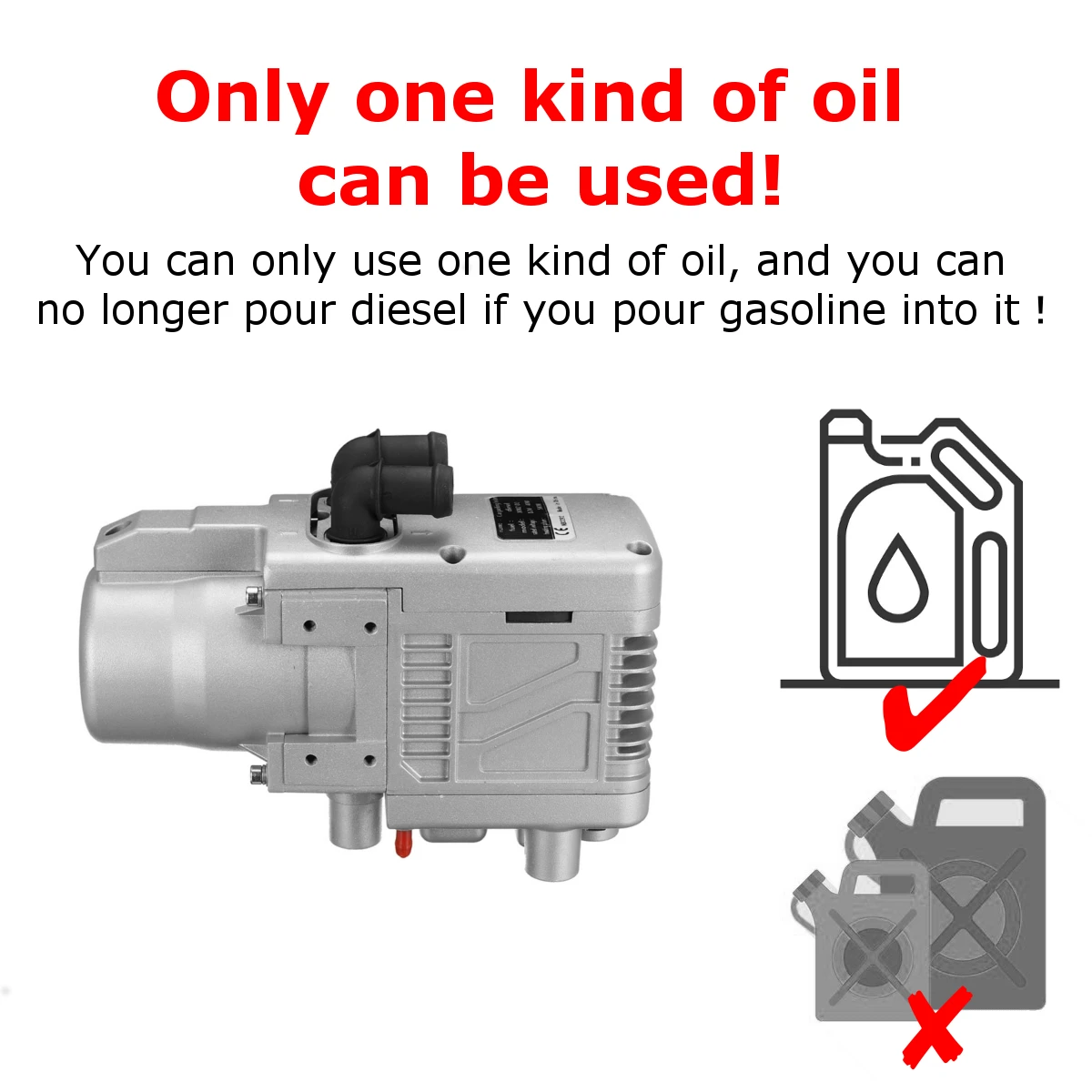 $250.32 Hcalory 12V 5KW Diesel Gasoline Dual Mode Air Heater Kit Diesel Universal Heater With Remote Control LCD Monitor for Motor Truck