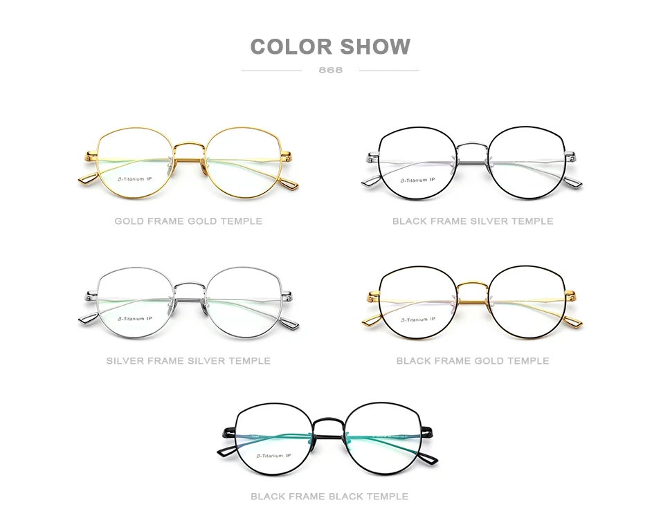 

B-Titanium Glasses Vintage Unisex Full Rim Optical Eyewear Ultralight Clear Lens Goggle Computer Prescription Myopia Eyeglasses
