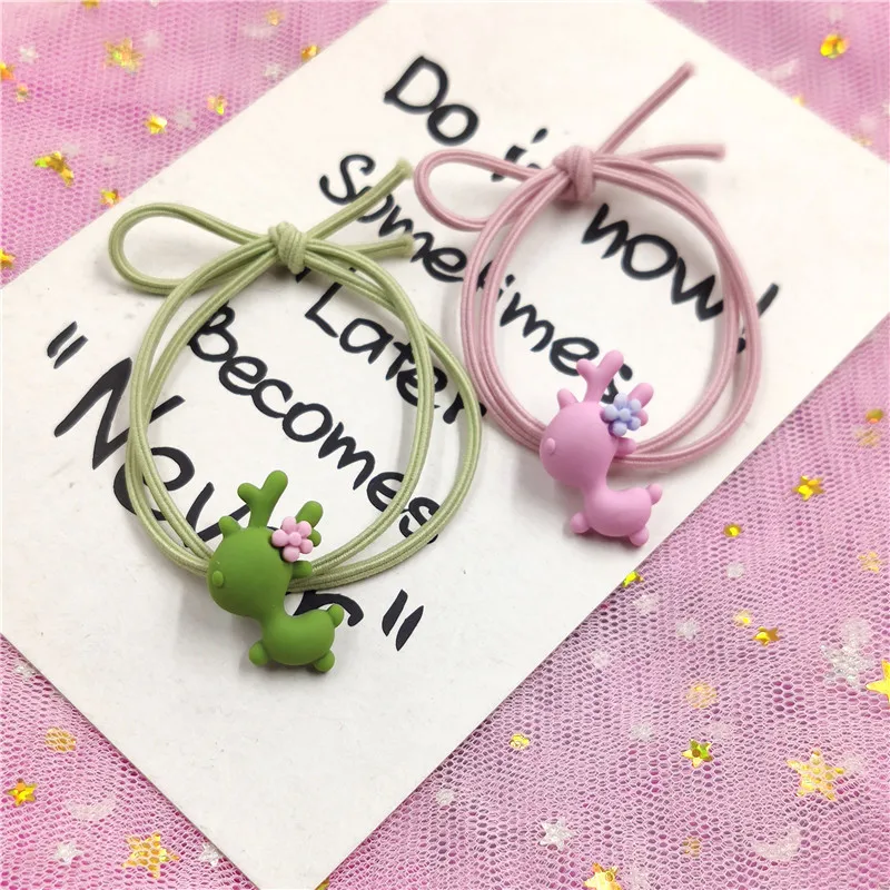 1 шт. Симпатичные Мультяшные лоси цветные эластичные повязки для волос Игрушки