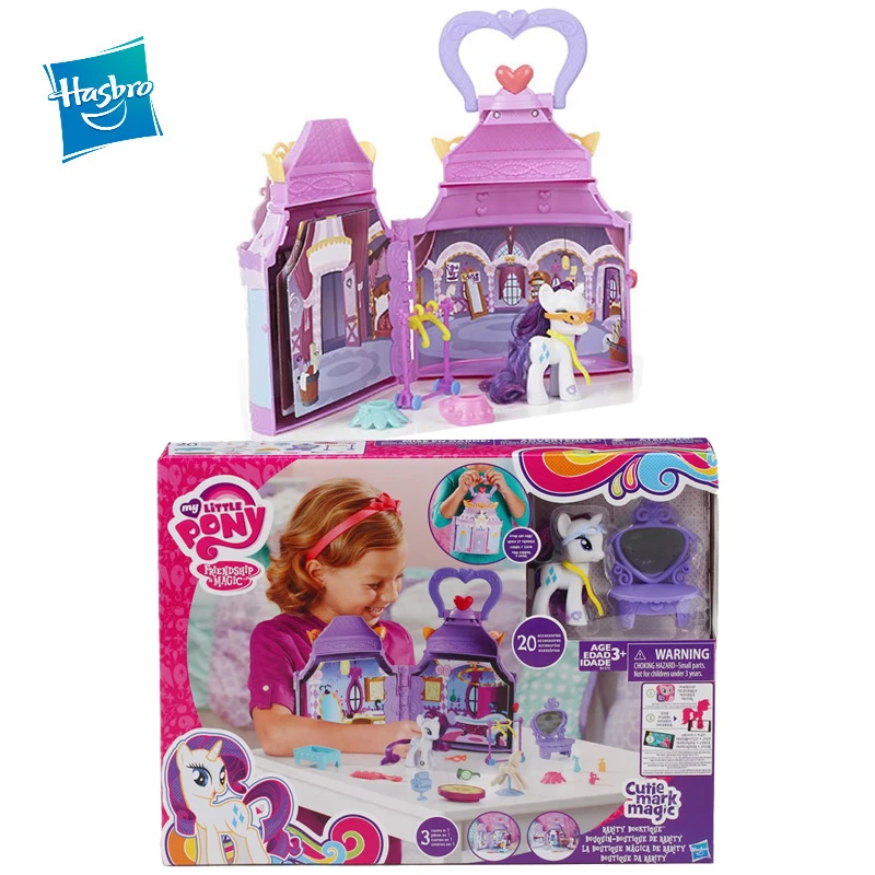 

Hasbro My Little Pony Anime Figure Children's Toys Girl Cute Logo Series Rarity Bookstore Toys for Girls Gift for Girls