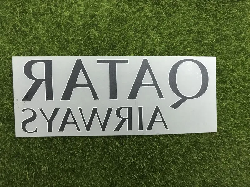2014-2016 La Liga Qatar Airways спонсор патч железо на патчи Размер длина 22 8 см Высота | Дом и