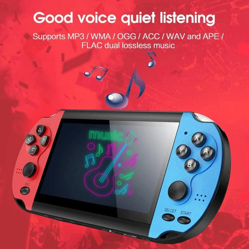 

8GB 4.3 Inch 10000 Retro Games Handheld Game Console Video Game Console Music Video Game Gift for Kids and Adults H052