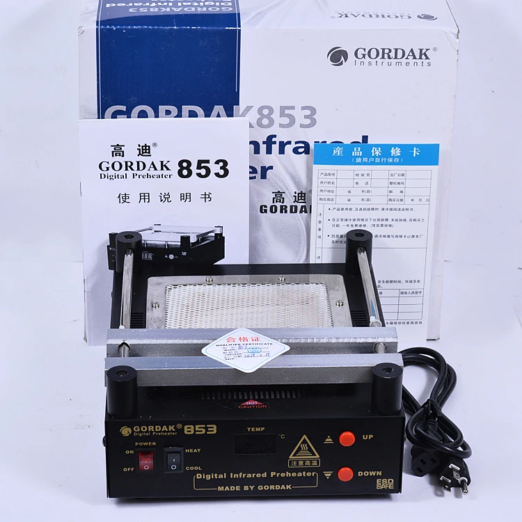 GORDAK 853 Инфракрасная защита окружающей среды Бессвинцовая платформа предварительного нагрева BGA станция для ремонта отопления PCB предварительного нагрева сварочный аппарат