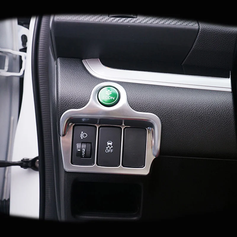 Для Honda CRV CR V 2012 2013 2014 2015 2016 ABS Chrome крышка переключателя внутренней фары лампы