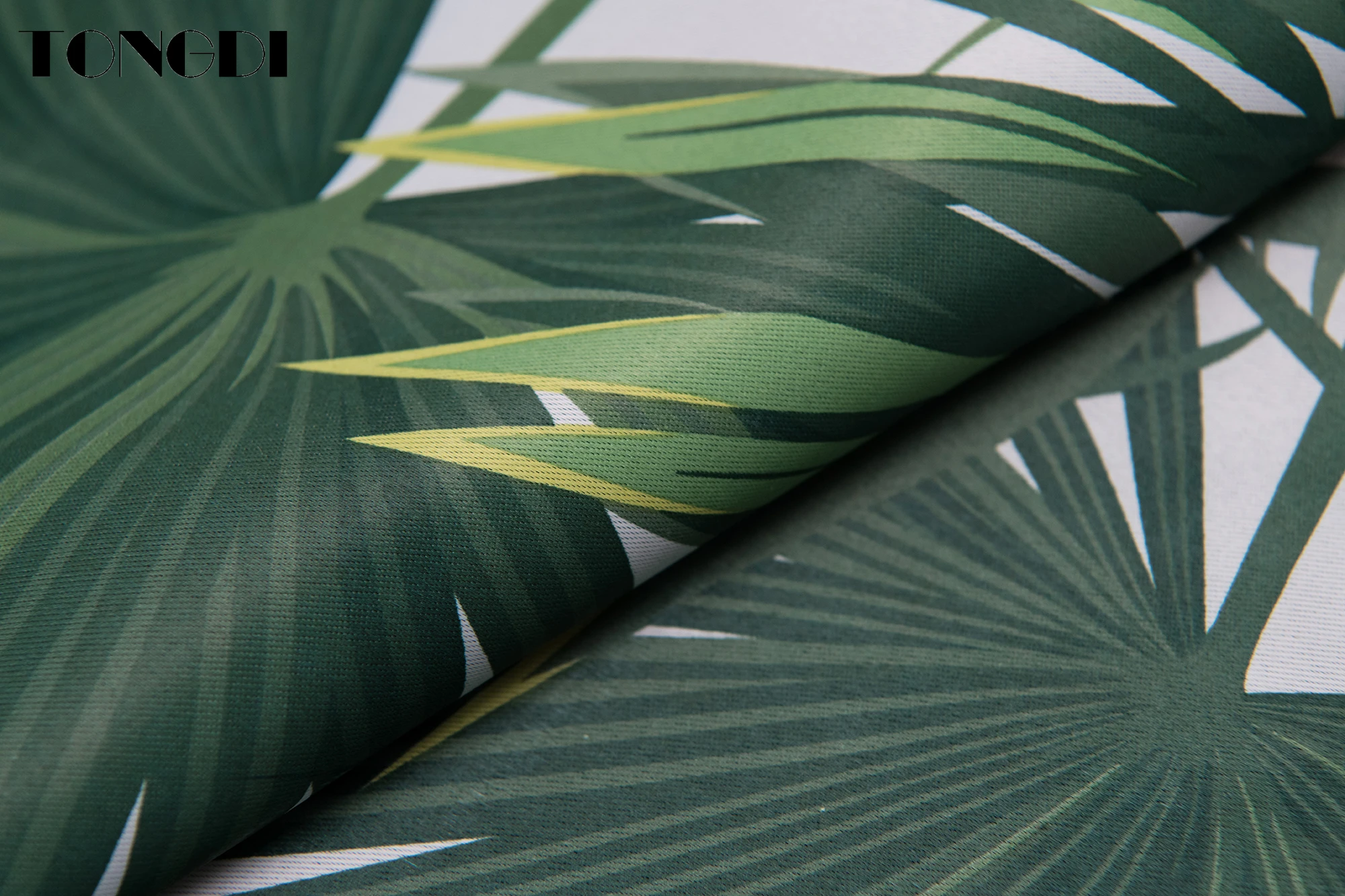 Затемняющая занавеска TONGDI с листьями тропического леса высококлассное
