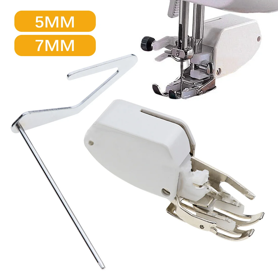 

5mm/7mm household sewing machine presser foot with guide bar, multi-function presser foot, tailor sewing machine accessories