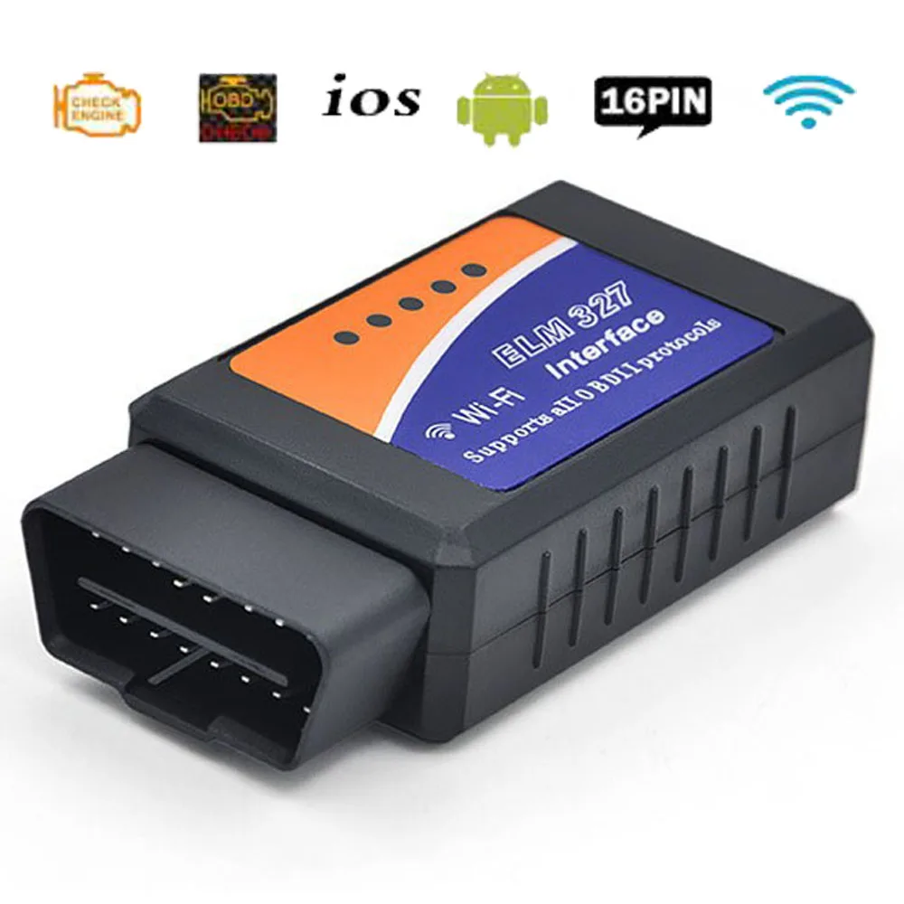 ELM327 WIFI OBD2 OBD II сканер диагностический инструмент V1.5 Wifi беспроводной считыватель