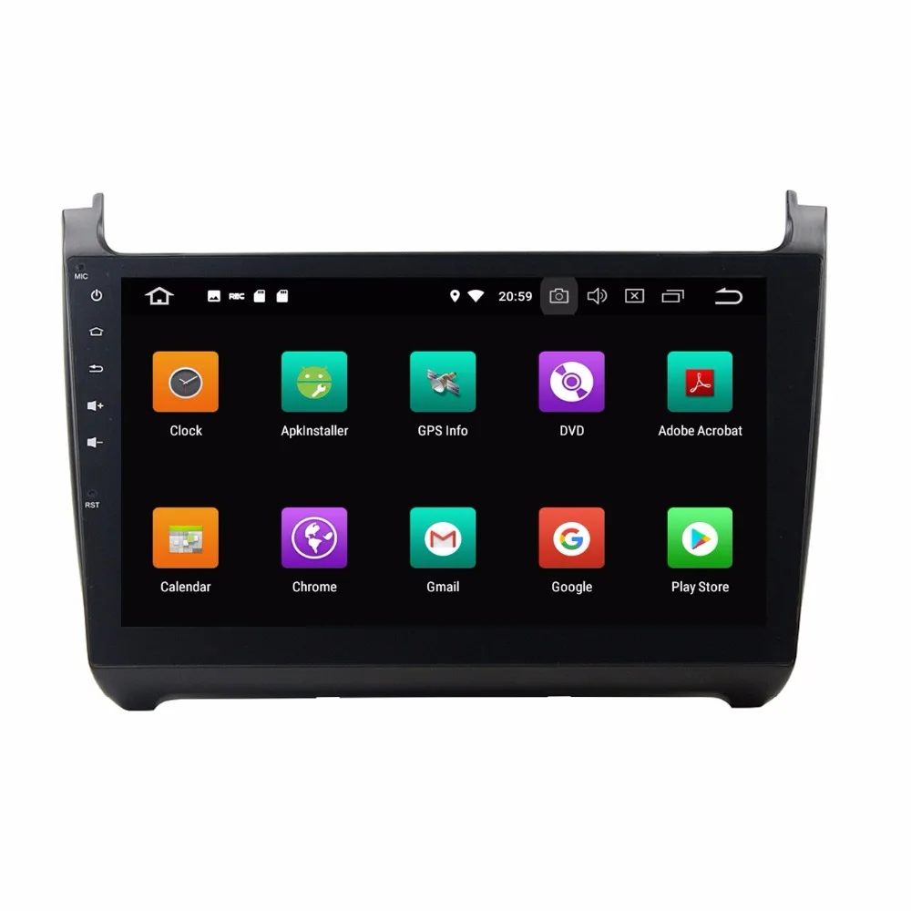 Octa Core 10 1 &quotAndroid 9 0 автомобильное радио DVD GPS для Volkswagen POLO 2015 с 4 Гб оперативной