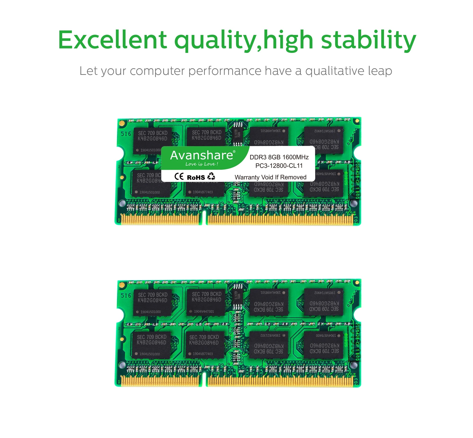 Ноутбук Avanshare DDR3 4GB 8GB 1333Mhz 1600Mhz SO-DIMM ram 204Pin