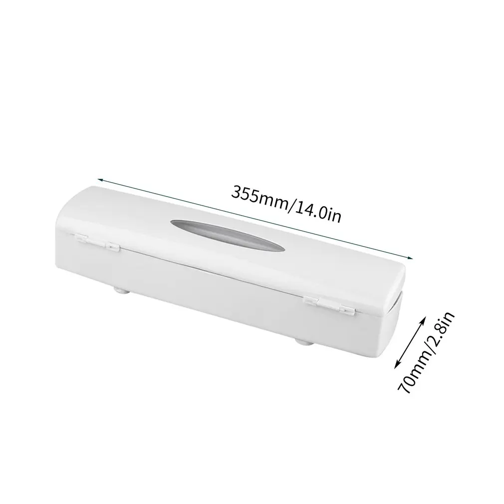 

2018 New Food Plastic Cling Wrap Dispenser Preservative Film Cutter Kitchen Tool Accessories
