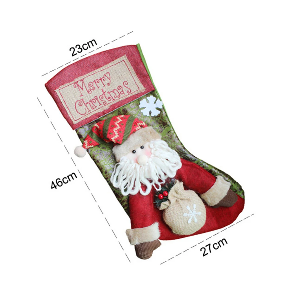 Детские игрушки рождественские носки подарочные пакеты украшения большие