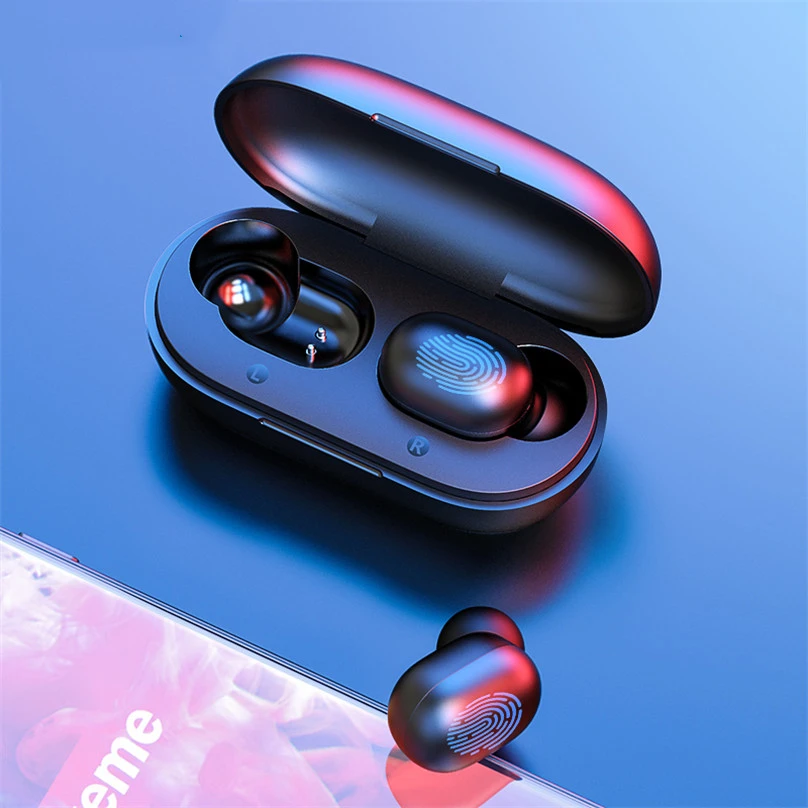 

GT1 TWS Fingerprint Touch Bluetooth Earphones, HD Stereo Wireless Headphones,Noise Cancelling Gaming Headset