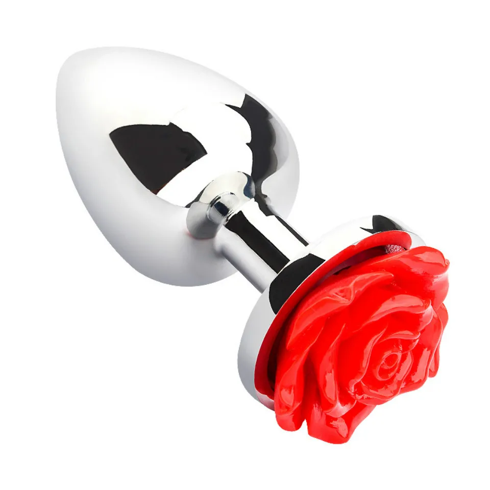 Stainless Steel Anal Toys Butt Plug Metal 1pc S/M/L Rose Sex for Women Adult Products Prostat | Красота и здоровье