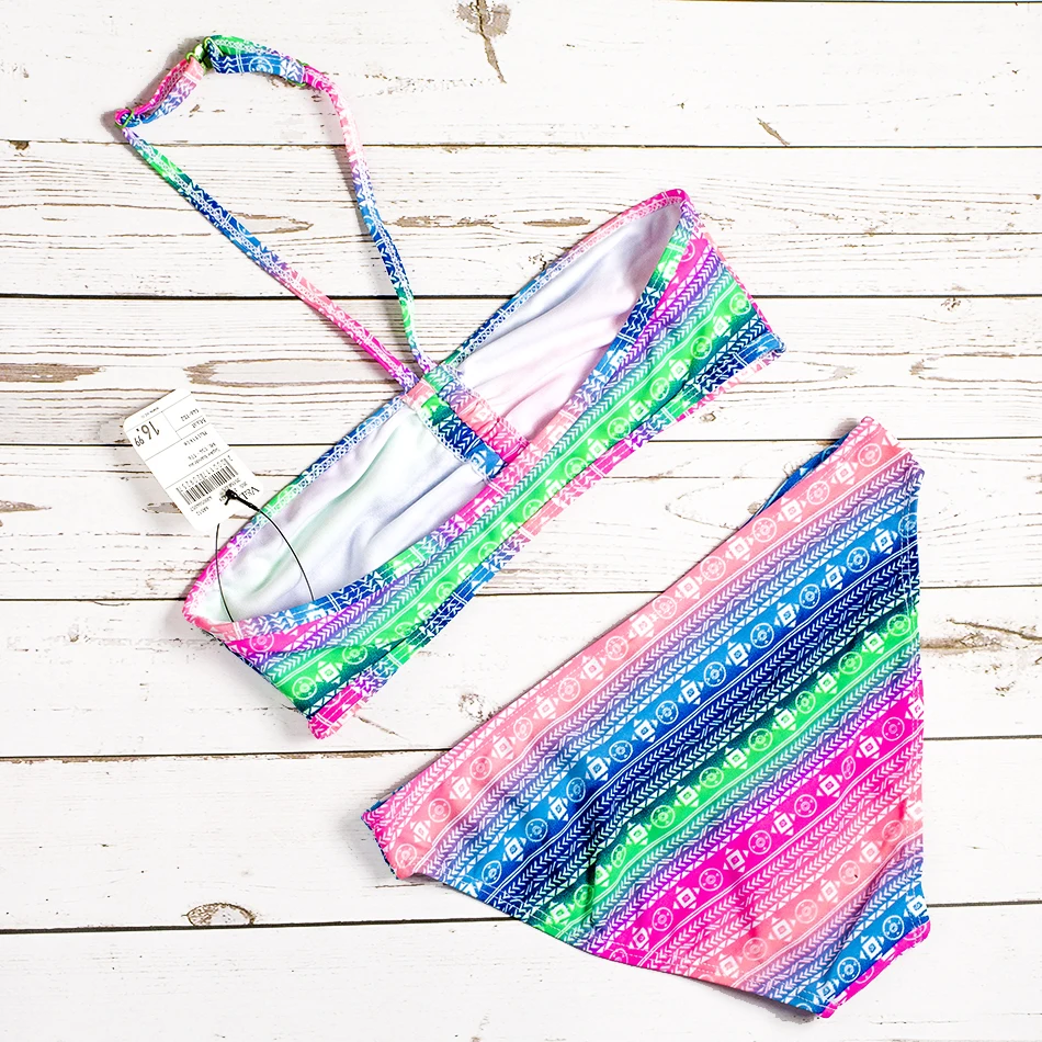 Комплекты бикини для девочек 2019 детские купальные костюмы детский купальник