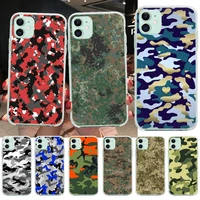 penghuwan camouflage pattern camo army printing phone case cover shell for iphone 11 pro xs max 8 7 6 6s plus x 5s se xr cover