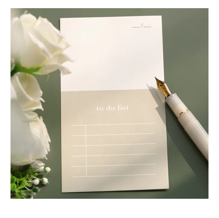Mr Paper 4 Designs 14pcs/lot To Do List Colorful Ins Style Loose Leaf Memo Pads Minimalist Memo Pads Present with 2 Stickers