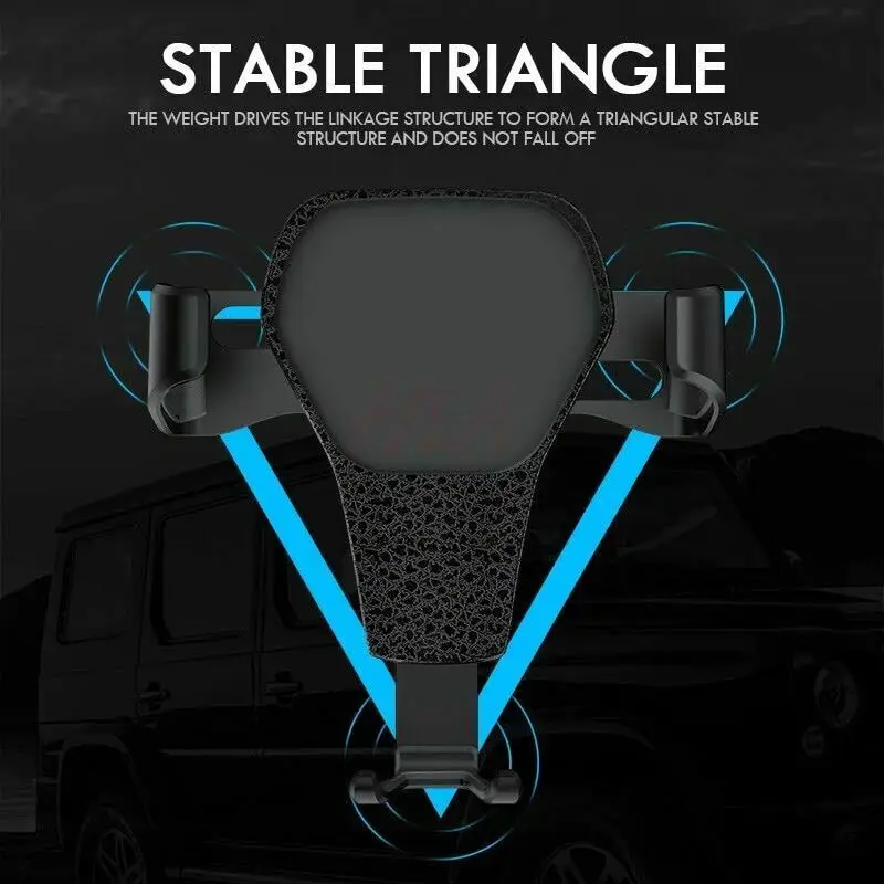 

Gravity Car Mount Air Vent Phone Holder Stands Shockproof for iPhone Samsung Galaxy Universal Phone