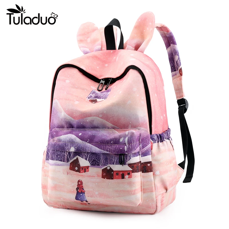 

Newest Women Backpack Girls Nylon Backpacks Mochila High Quality Laptop Shoulder Bags School Student Daypacks