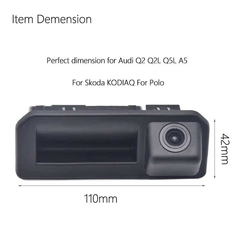 HD статическая динамическая траектория ручка багажника Автомобильная камера