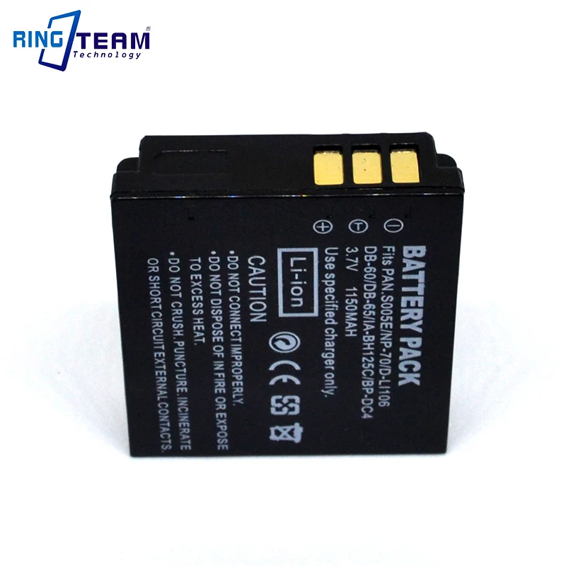 Аккумуляторная батарея DB-60 DB60 DB65 DB-65 для цифровых камер Ricoh Caplio R3 R4 R5 R30 R40 GX100 GX200 G600