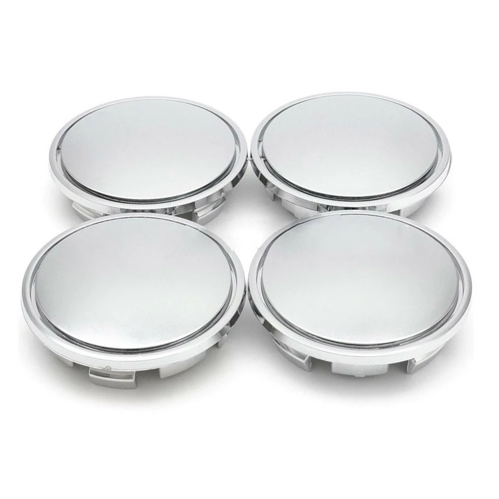 4 шт. 56 мм Серебристый Хром АБС пластик с плоской поверхностью|Колпаки ступицы| |