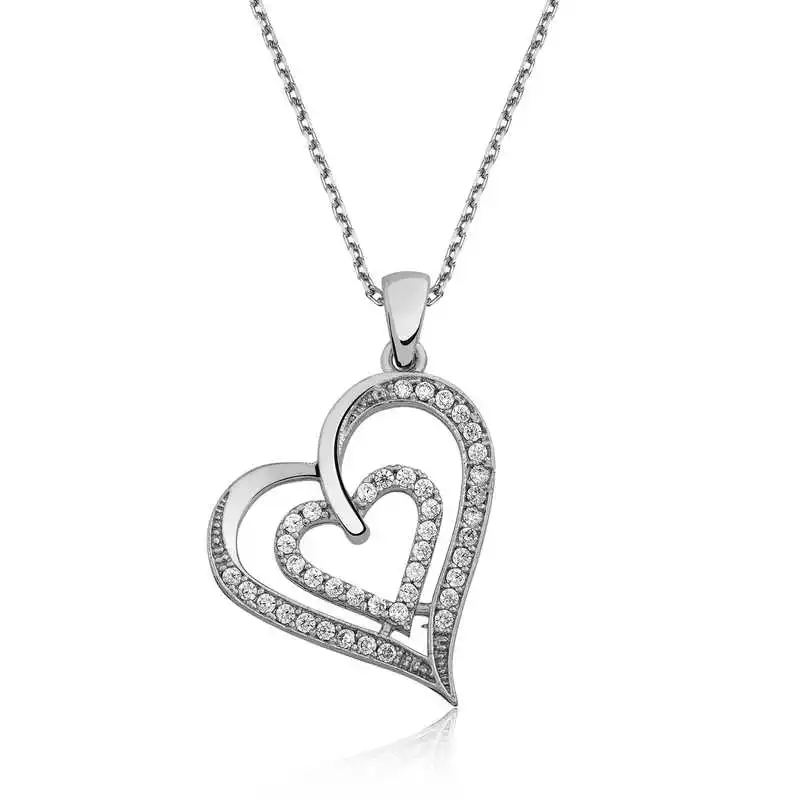 

Silver United Hearts Lady Necklace