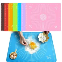1pc silicone kitchen kneading dough rolling mat large thick non stick cookie cake baking pad tools pastry accessories reusable