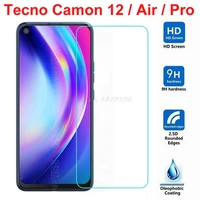 tempered glass for tecno camon 12 air cc6 cc7 screen protector scratch proof protective film on tecno camon 12 pro cc9 glass