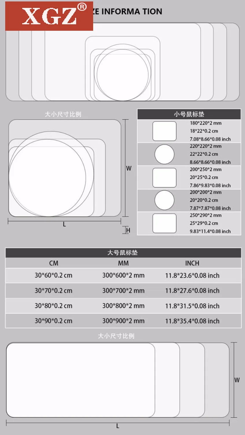 

XGZ Paradise Large Mouse Pad Meal XXL Table Mat PC Gamer Cheap Office Carpet Non-slip Notebook Casual Computer Accessories 30X80
