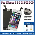 2022 AAA дисплей для iPhone 5 5S 5C SE ЖК-экран полный комплект в сборе Замена 3D Touch 100% полная + Главная Кнопка фронтальной камеры