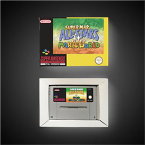 Super Marioed All Stars + World Европейская версия карта для игры RPG Battery Save With Retail Box|Запасные