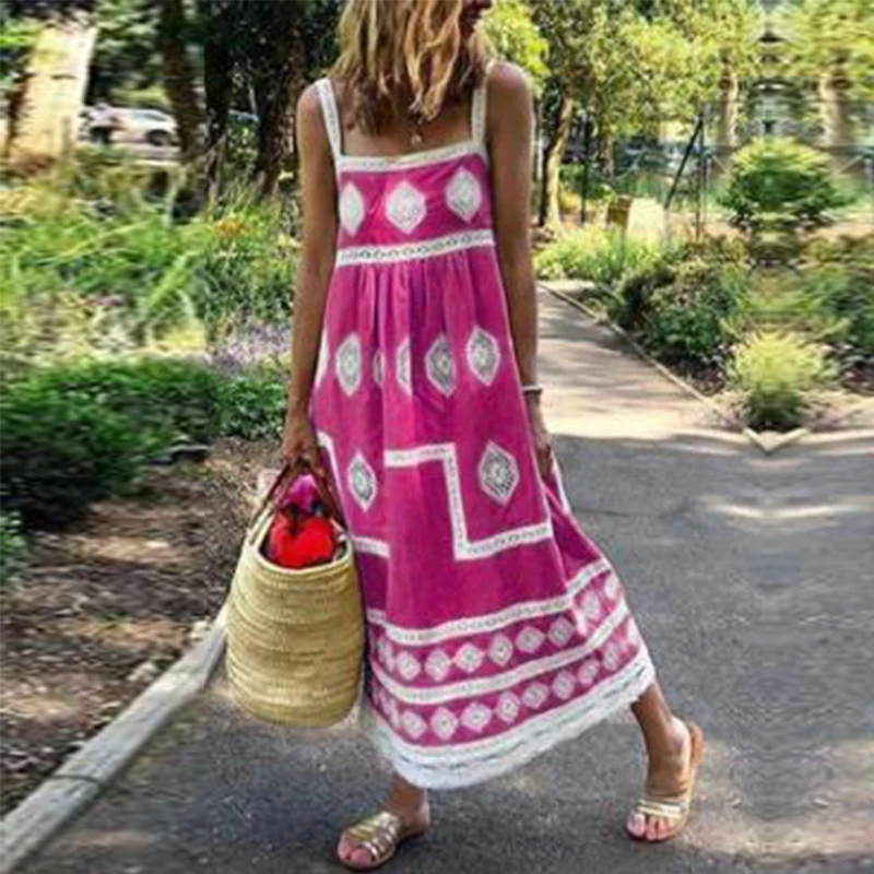 Женское Элегантный квадратный вырез пляжное платье сексуальное Вечерние без