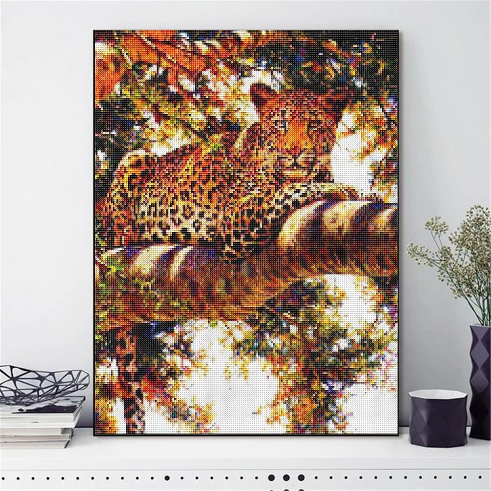 Тигр 5D полная круглая Алмазная краска мультяшная вышивка животное картина