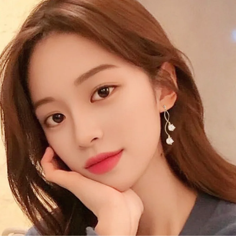 

Women 2021 Trend Jewelry Earrings Unusual Long Dangle Earrings Clip on Earrings Women Stud Earrings Jewelry for Gift ear