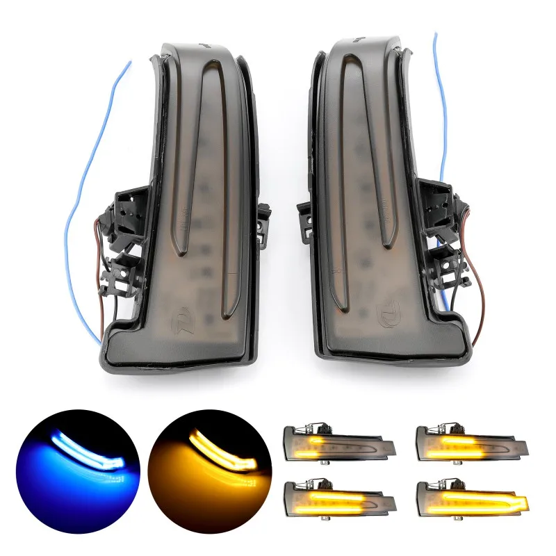 2x струящийся Динамический указатель поворота светильник светодиодный боковое