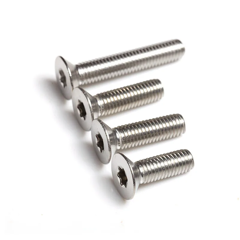 

Предохранительный винт M5 M6 Torx, винт с плоской головкой, метрическая резьба, внутренний Противоугонный болт с цветком сливы, нержавеющая ста...
