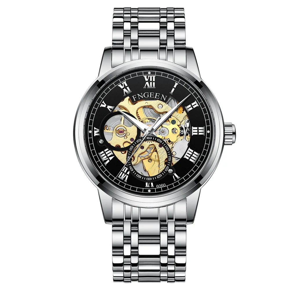 

2021 Automatic Mechanical Watch Sport Mens Watches Male Clock Wristwatch Skeleton Relogio Masculino Fashion Gift for Men