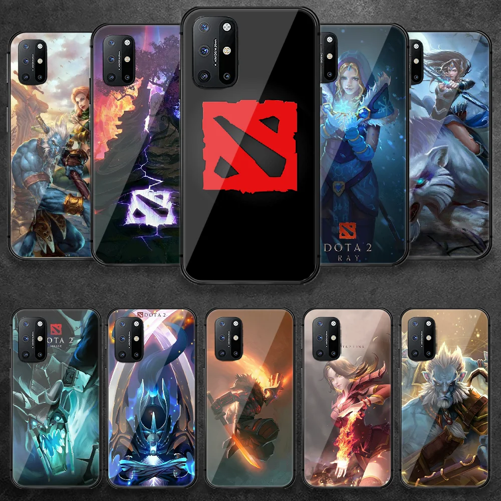 

DOTA Game Tempered Glass Phone Case Cover For Oneplus Oppo Realme A53 Find X 2 3 5 6 7 8 9 T Pro Nord Gt Neo Hoesjes Fashion