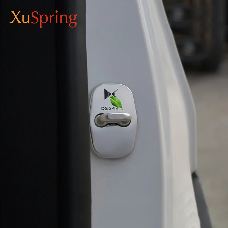 

For DS Spirit DS3 DS4 DS5 DS5LS DS6 Car Styling Stainless Steel Door Lock Cover Protective Caps Sticker Trim Garnish 2015-2021