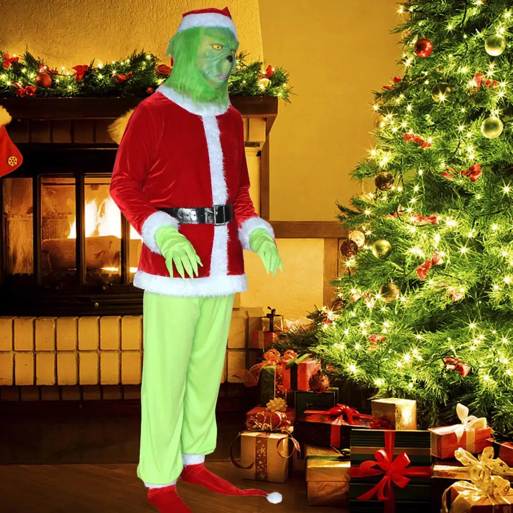 

Christmas Costume Cosplay Comfortable High-quality Performance Suit Fancy Adult Clothes Gift Role Play New Year Party Outfit Set