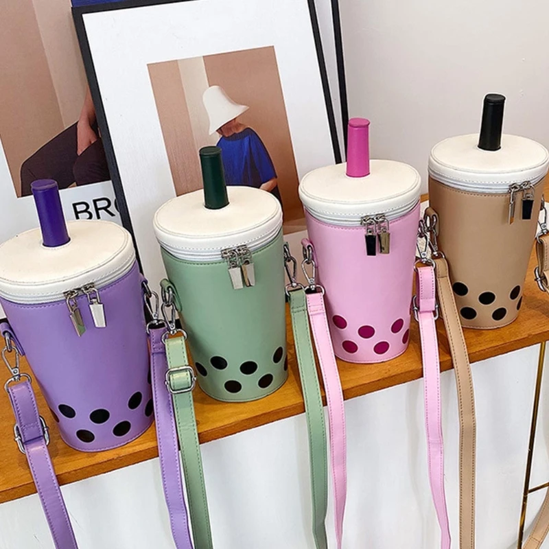 

Fashion Crossbody Bag Straw Milk Box Shoulder Bag Cellphone Wallet Purse