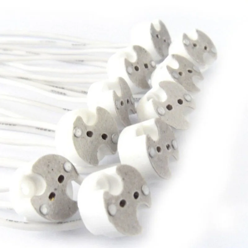 

10 шт., керамические гнезда для лампы MR16 MR11 GU5.3 G4