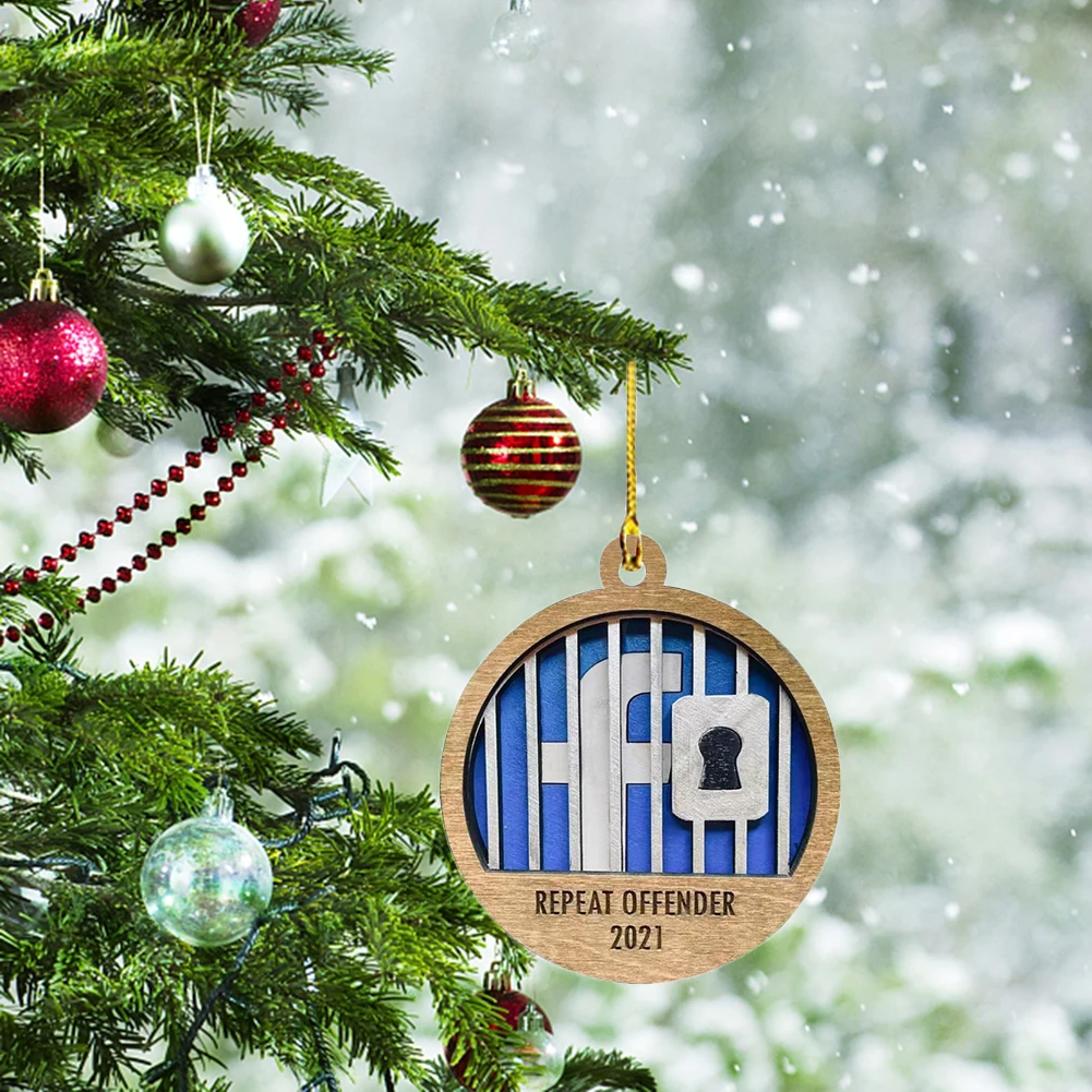 

Новогоднее украшение, деревянное украшение для новогодвечерние елки