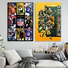 Картина на холсте с изображением зеленой половины мира