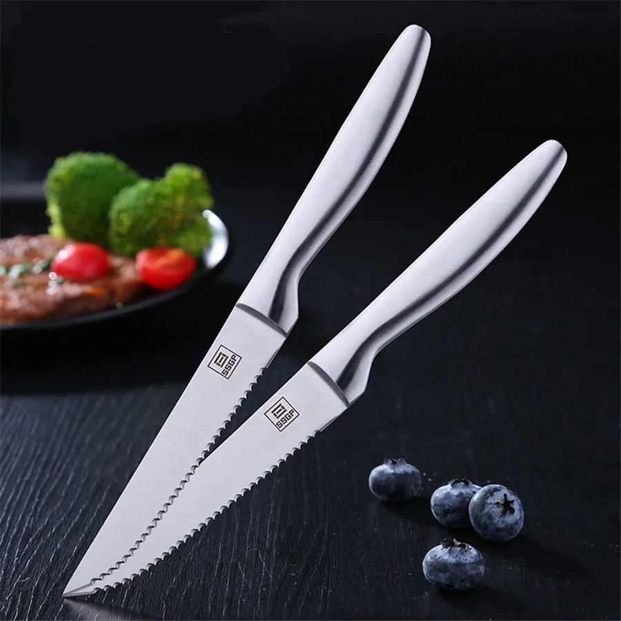 

Upscale 420 Stainless Steel Tableware Steak Knife Fork Spoon High Quality Main Meal Dinner Party Banquet Meat Cutlery