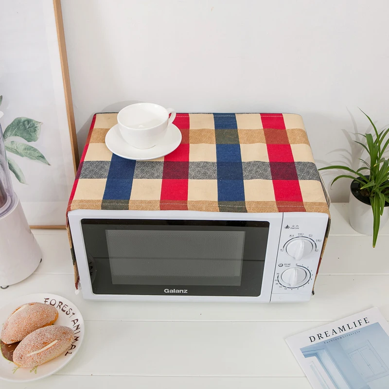 Europe Microwave Oven Cover Hood Oil Dust With Storage Bag Covers Kitchen Accessories Supplies Home Decor | Дом и сад